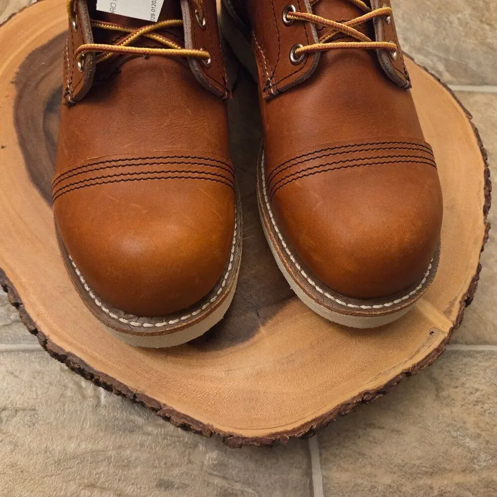 Red Wing Iron Ranger Traction Tred Mens Boot Size 7.5 Oro Legacy Leather 6 Inch